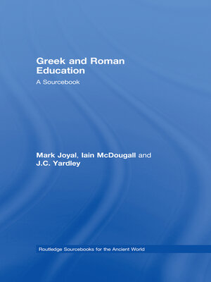 cover image of Greek and Roman Education